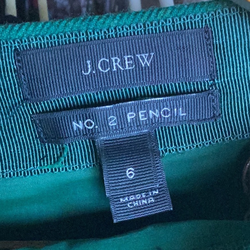 J. Crew Emerald Green Pencil Skirt - Picture 4 of 4